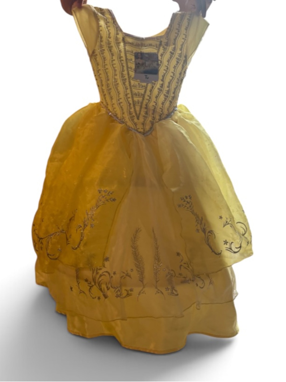 Disney Princess Ball Gown Dress NEW Sz 3-4 Belle Live Action Hoop Skirt Gown